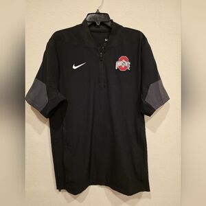 Nike Black and Gray Ohio State Men's Pullover